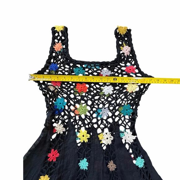 Y2K Crochet Flower Tassel Mini Dress
Tunic Boho Festival Grunge Fairy Size Small - Picture 10 of 16